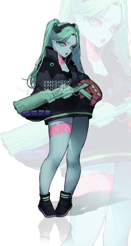 Rebecca from Cyperpunk
